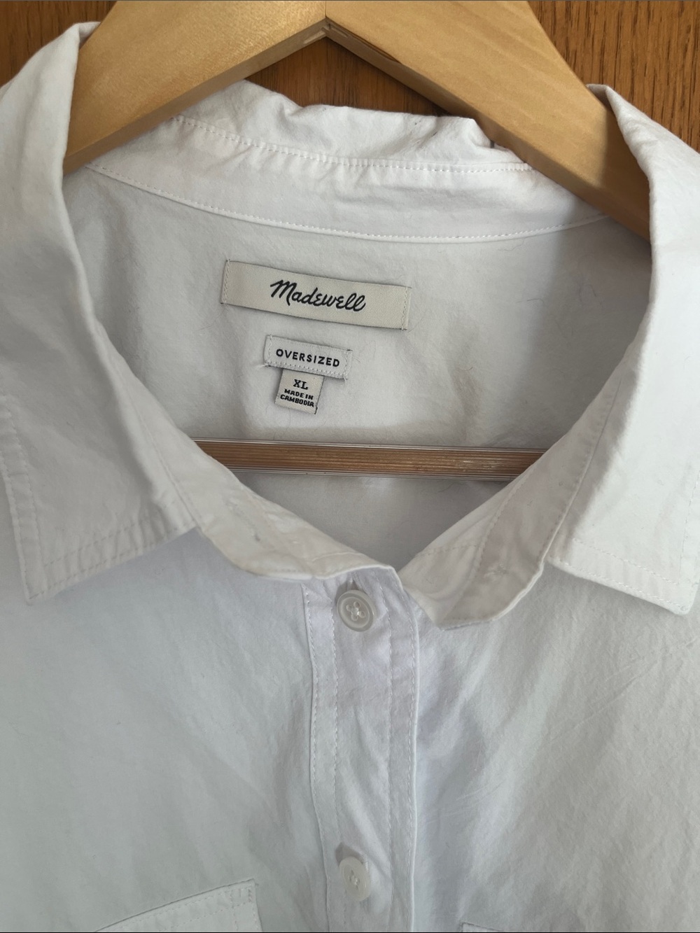 Madewell Oversized Button-Up Dress Shirt Size XL - Picture 2 of 7